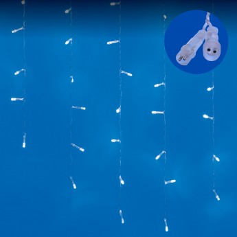 Бахрома светодиодная UNIEL ULD-B6007-200/STK WHITE IP44 со статическим свечением, 6м Бахрома светодиодная UNIEL ULD-B6007-200/STK WHITE IP44 со статическим свечением, 6м