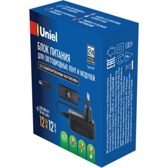 Блок питания UNIEL UET-VPA-012A20 12V IP20 Блок питания UNIEL UET-VPA-012A20 12V IP20