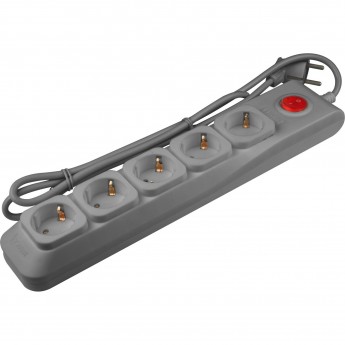 Cетевой фильтр UNIEL S-GSL5-3 GREY Cетевой фильтр UNIEL S-GSL5-3 GREY