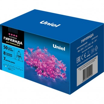 Гирлянда UNIEL ULD-S0700-050/DTA PINK IP20 PINK SAKURA Гирлянда UNIEL ULD-S0700-050/DTA PINK IP20 PINK SAKURA