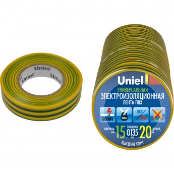 Изоляционная лента UNIEL UIT-135P 20/15/01 YGR