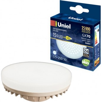 Лампа светодиодная UNIEL LED-GX70-15W/4000K/GX70/FR PLZ01WH Лампа светодиодная UNIEL LED-GX70-15W/4000K/GX70/FR PLZ01WH