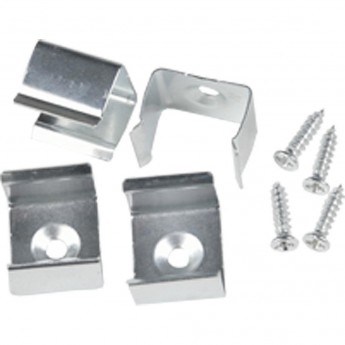 Набор аксессуаров UNIEL UFE-N10 SILVER B POLYBAG для алюминиевого профиля. Заглушки (4 шт., пластик). Цвет серебро.