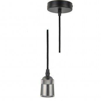 Патрон декоративный Techno с проводом 1м и креплением UNIEL DLC-T-S31/E27 TS/1M/BL PEARL BLACK Патрон декоративный Techno с проводом 1м и креплением UNIEL DLC-T-S31/E27 TS/1M/BL PEARL BLACK