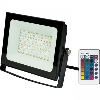 Прожектор UNIEL ULF-F60-50W/RGB IP65 200-240В BLACK Прожектор UNIEL ULF-F60-50W/RGB IP65 200-240В BLACK