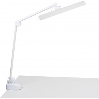 Светильник настольный UNIEL ULM-D116 18W/3000-6500K/DIM WHITE светодиодный на струбцине сенсорный выключатель диммер белый Светильник настольный UNIEL ULM-D116 18W/3000-6500K/DIM WHITE светодиодный на струбцине сенсорный выключатель диммер белый
