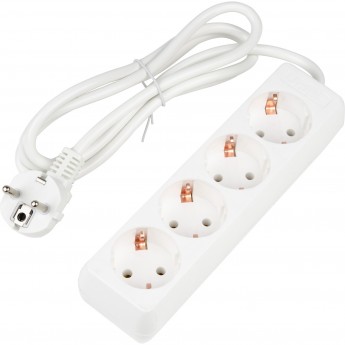 Удлинитель UNIEL S-GCU4-1,5 WHITE серии Ultra, шнур 1,5м., 4 гнезда, 16A, с/з